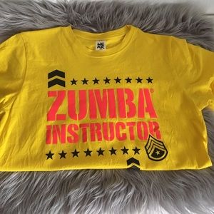 Zumba Fitness Z Army Instructor Shirt Sz Xs/S